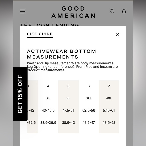 Good american SZ 2X 5/6 chunky rib leggings - Picture 5 of 6